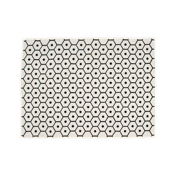 Čierna deka s prímesou vlny 140x180 cm Honey Black – Pappelina-image-1