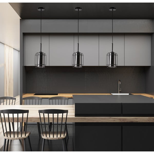 Čierne závesné svietidlo ø 15 cm Jonera - Candellux Lighting-image-1