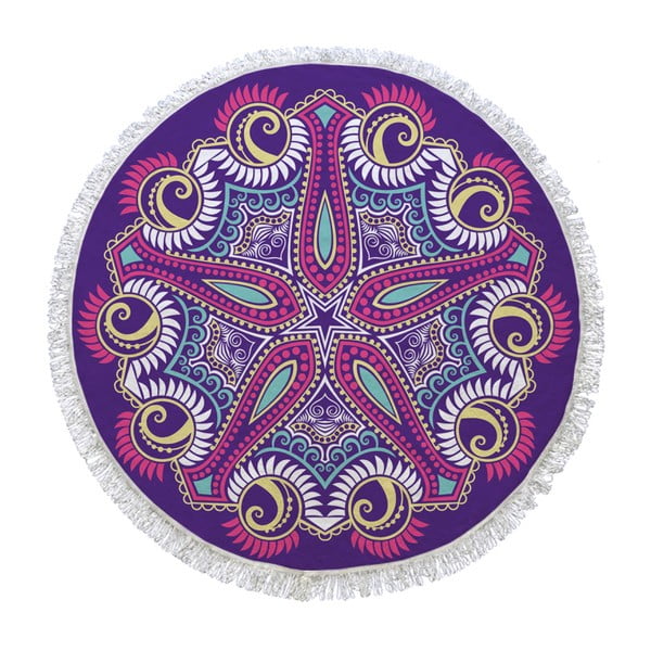 Okrúhla osuška Purple Universe, ⌀ 105 cm