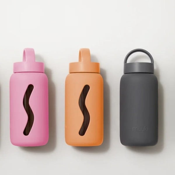 Oranžová cestovná fľaša 500 ml Tropical Papaya – Muuki-image-1