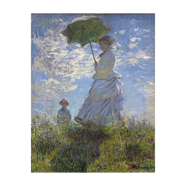 Obraz Claude Monet - Woman with a Parasol, 50x40 cm