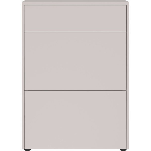 Krémovobiela matná skrinka 70x99x34 cm Binetto – Germania-image-3