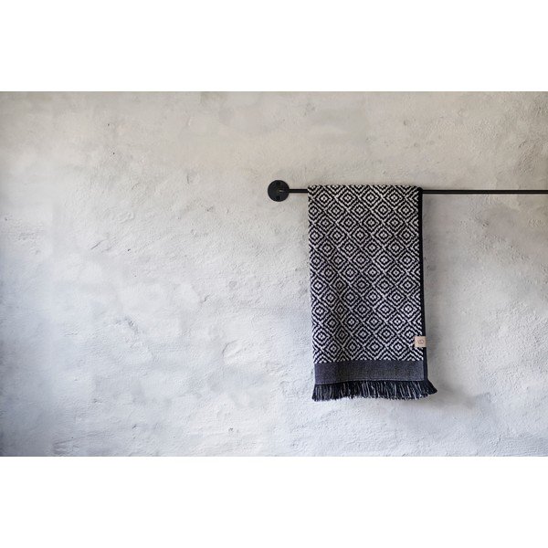 Čierno-biely bavlnený uterák 50x95 cm Morocco – Mette Ditmer Denmark-image-2