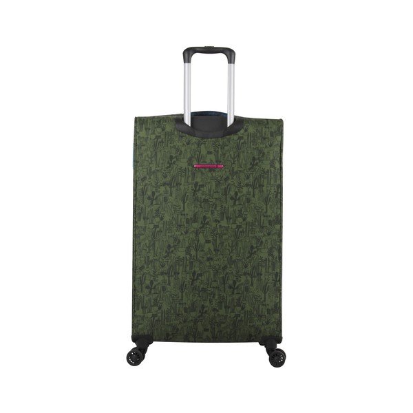 Zelený kufor na 4 kolieskach Lulucastagnette Teddy Bear, 71 l-image-2