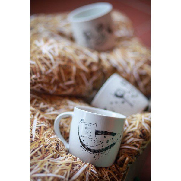 Biely porcelánový hrnček 260 ml Domov tu – Bonami-image-4