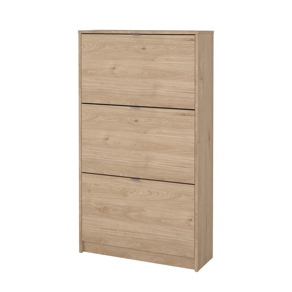 Výklopná skrinka na topánky v dekore duba v prírodnej farbe 70x124x24 cm Shoes – Tvilum-image-3