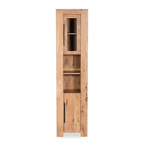 Vysoká kúpeľňová skrinka z akáciového dreva Woodking Wellington