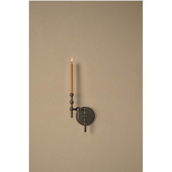 Lesklá čierna kovová váza (výška  10 cm) Nagel – STOFF Nagel-image-3
