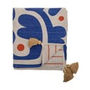 Modrá deka 130x160 cm Eviaya – Bloomingville