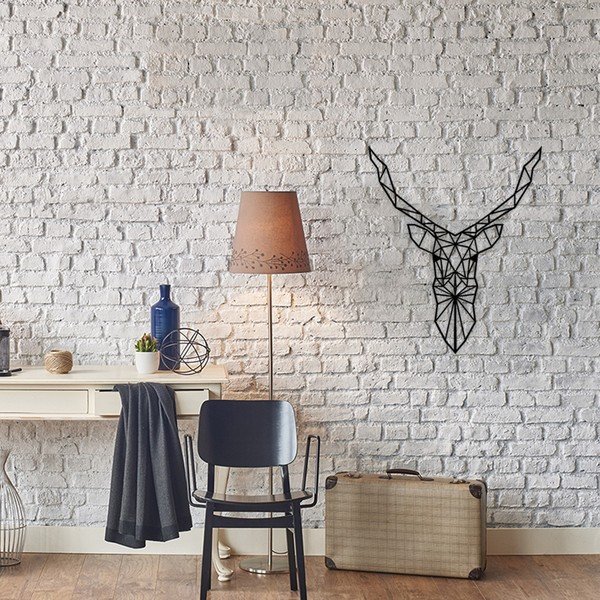 Kovová nástenná dekorácia Deer, 60 × 50 cm-image-1