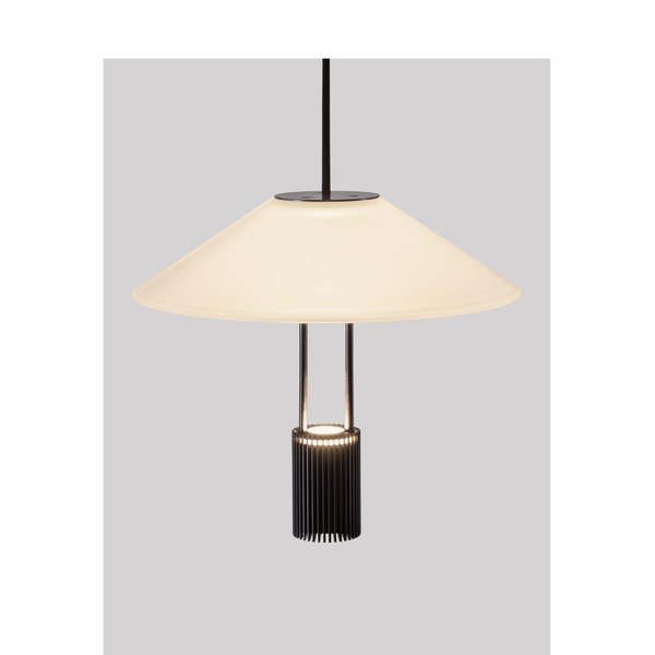 Matne čierne hliníkové LED závesné svietidlo s tienidlom z akrylového skla ø 22 cm Anafi – Nova Luce-image-3