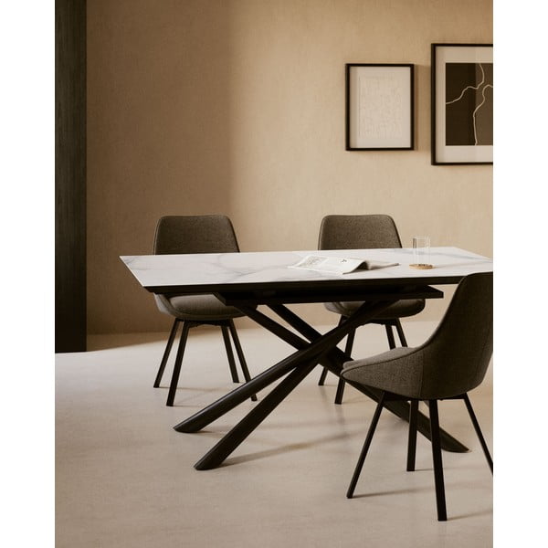 Tmavosivá jedálenská stolička Jenna – Kave Home-image-2