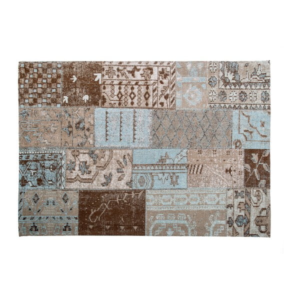 Hnedý koberec s prímesou bavlny Cotex India, 140 × 200 cm