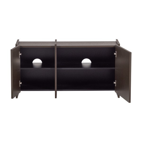 Tmavohnedý TV stolík v dekore jaseňa 102x53x44 cm Brock – WOOOD-image-3