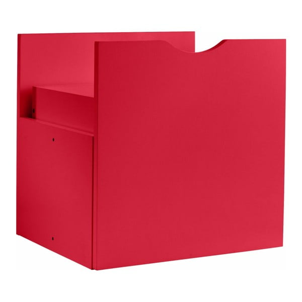 Červená zásuvka do regálu Støraa Kiera, 33 × 33 cm