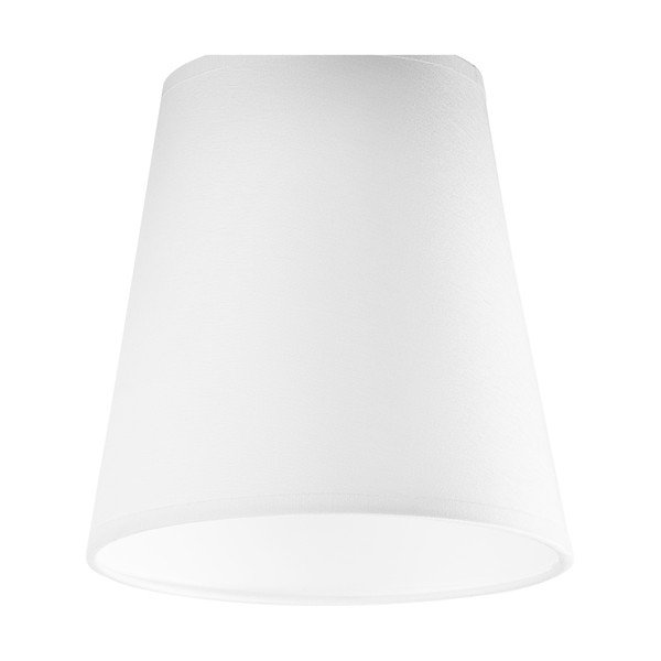 Biele stropné svietidlo s textilným tienidlom ø 15 cm Lula – LAMKUR-image-4