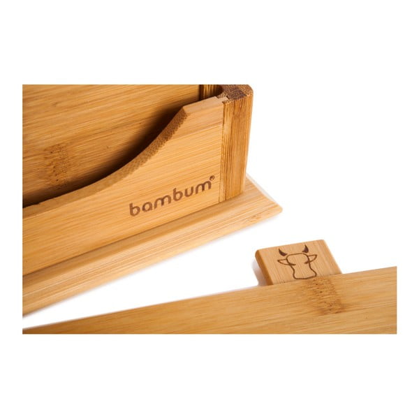 Súprava 4 bambusových dosiek so stojanom Bambum Tapenade-image-3