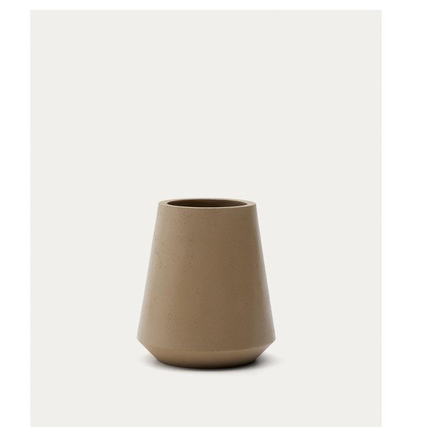Betónový obal na kvetináč ø 50 cm Calun – Kave Home-image-2