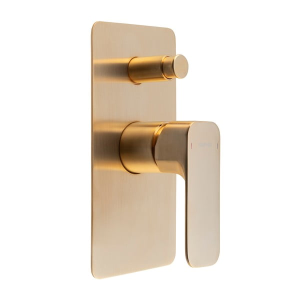 Podomietková sprchová batéria v zlatej farbe (2 výstupy) Spy – Sapho