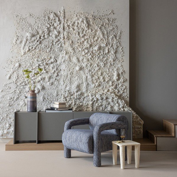 Sivomodré kreslo Lenny – WOOOD-image-1