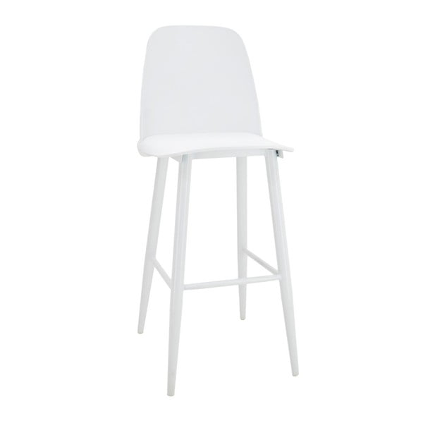 Biela barová stolička Minimal