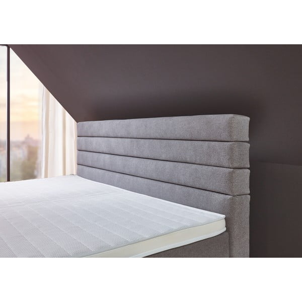 Sivá boxspring posteľ 180x200 cm Kokomo – Rojaplast-image-3