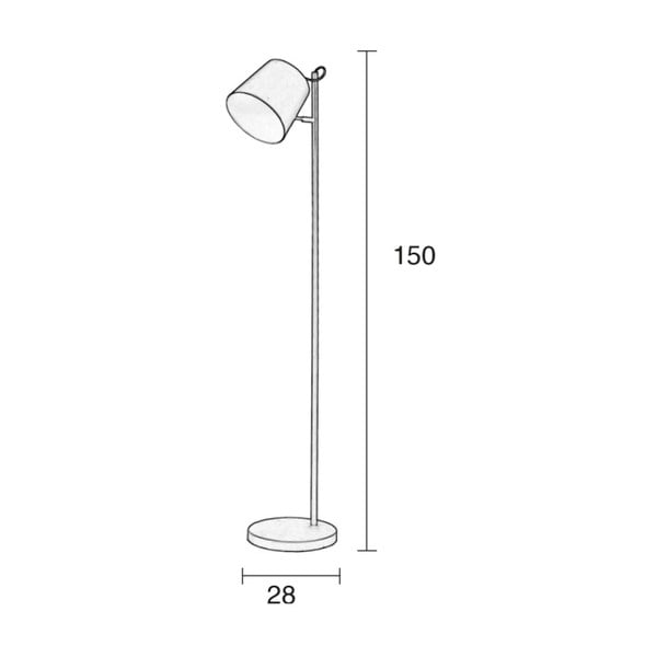 Biela stojacia lampa Zuiver Buckle Head-image-1