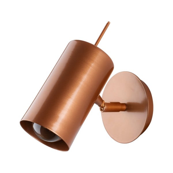 Nástenné svietidlo v medenej farbe Squid Lighting Geo, výška 16 cm-image-2