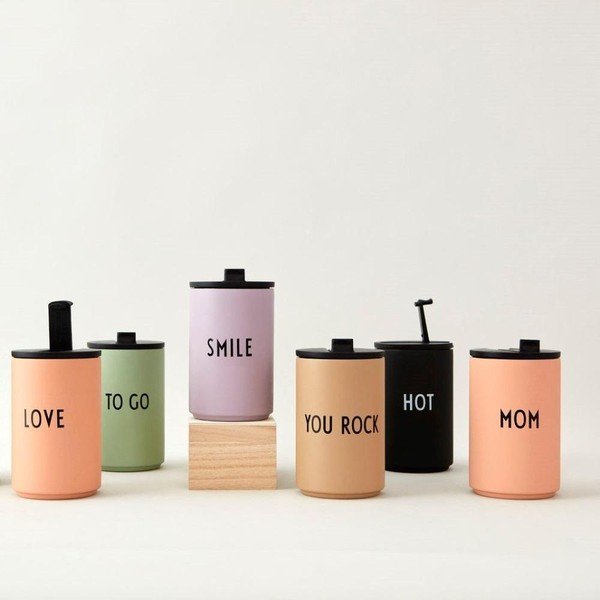Béžový termo hrnček 350 ml You Rock – Design Letters-image-2