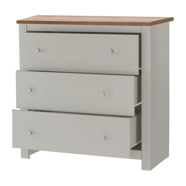 Sivá vysoká komoda 81x35 cm Emerald – Støraa-image-3