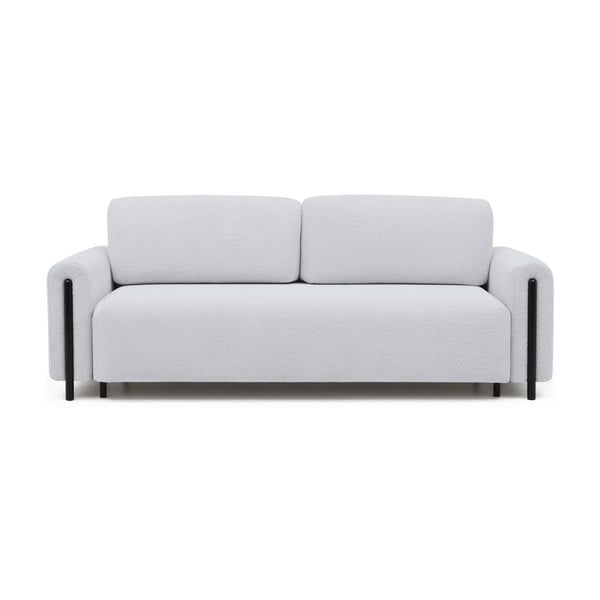 Sivá rozkladacia/s úložným priestorom pohovka z textílie buklé 244 cm Arcadova – ELTAP