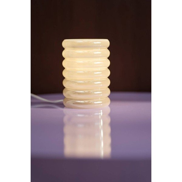 Krémovobiela sklenená stolová lampa (výška  16 cm) Apelqvist – Jotex-image-1