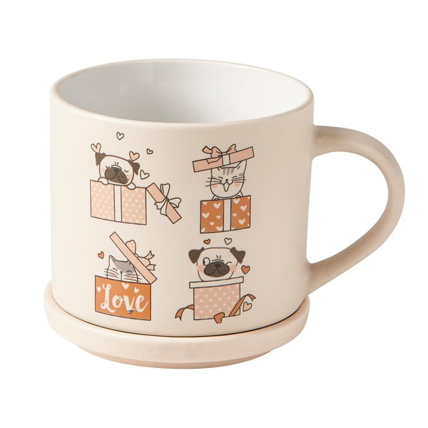 Béžovo-svetlohnedé porcelánové hrnčeky v súprave 2 ks 35 ml – Brandani-image-3