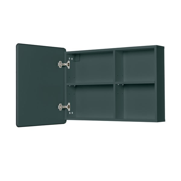 Tmavozelená závesná/so zrkadlom kúpeľňová skrinka 80x58 cm Color Bath – Tom Tailor-image-3