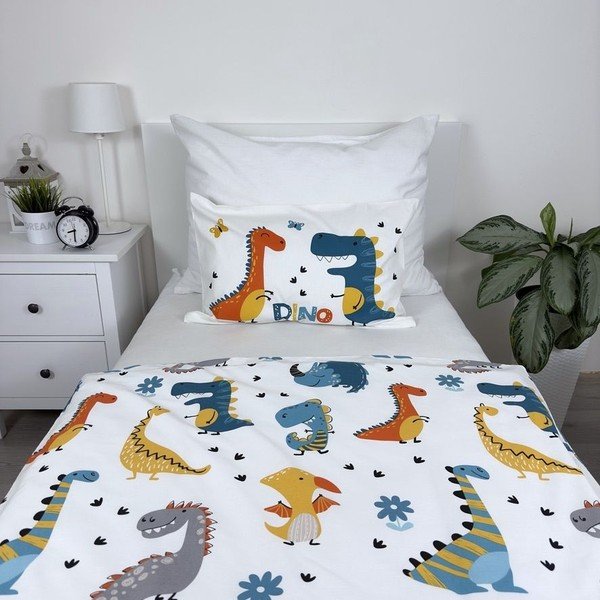 Bavlnené detské obliečky do postieľky 100x135 cm Dino World – Jerry Fabrics-image-1