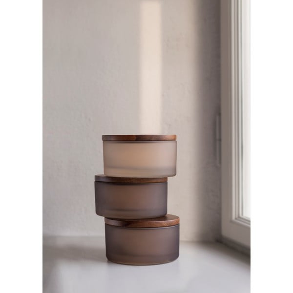 Béžový sklenený kúpeľňový organizér na vatové tampóny Modest – Mette Ditmer Denmark-image-2