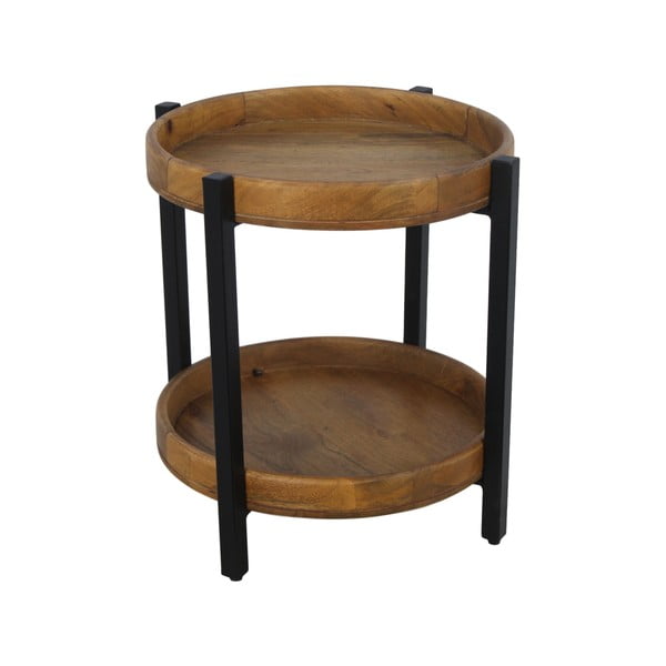 Odkladací stolík z mangového dreva HSM collection Ediash, Ø 50 cm