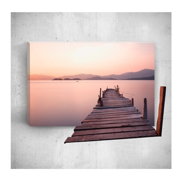 Nástenný 3D obraz Mosticx Wooden Dock, 40 × 60 cm