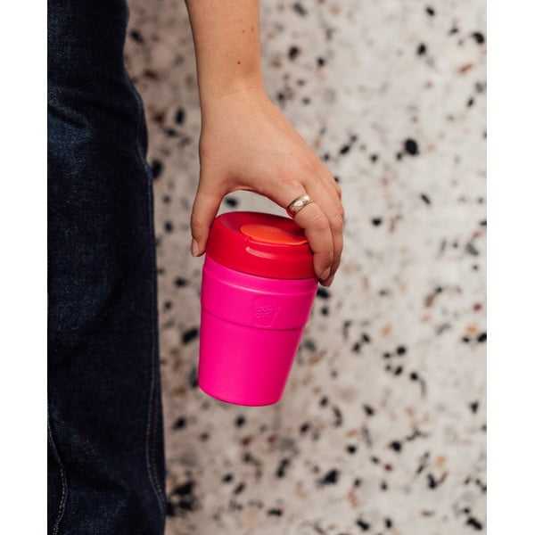 Ružový termo hrnček 454 ml  Helix Thermal Afterglow L – KeepCup-image-1