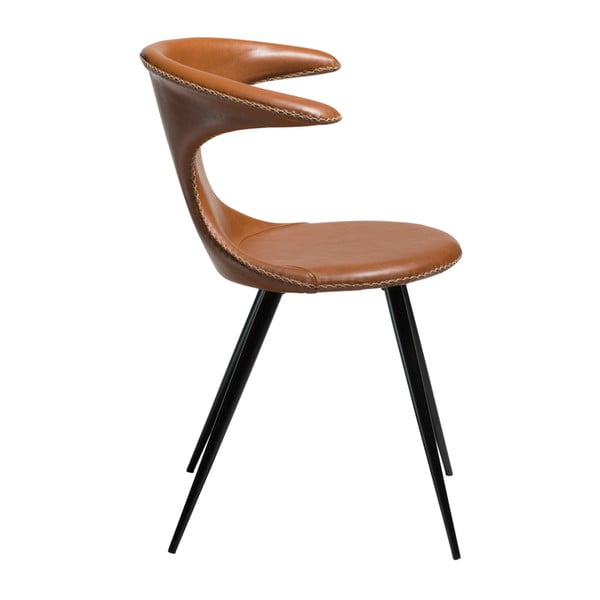 Hnedá koženková stolička DAN-FORM Denmark Flair-image-3