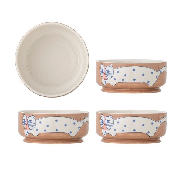 Svetlohnedé kameninové misky v súprave 4 ks Missy – Bloomingville