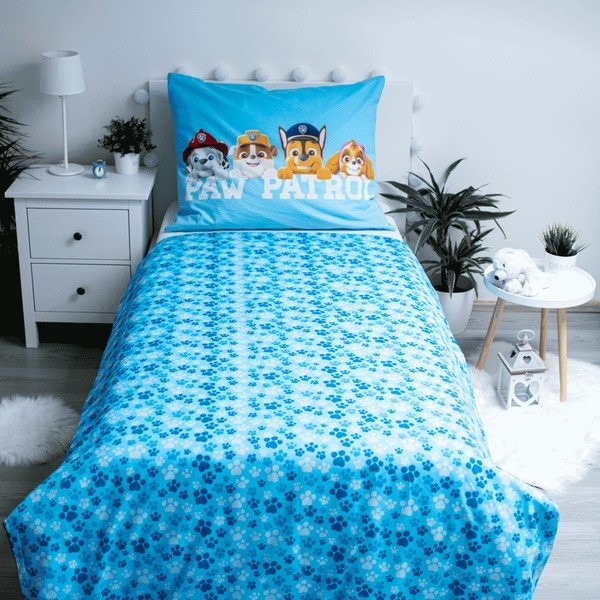 Bavlnené detské obliečky na jednolôžko so svietiacim efektom 140x200 cm Paw Patrol – Jerry Fabrics-image-2