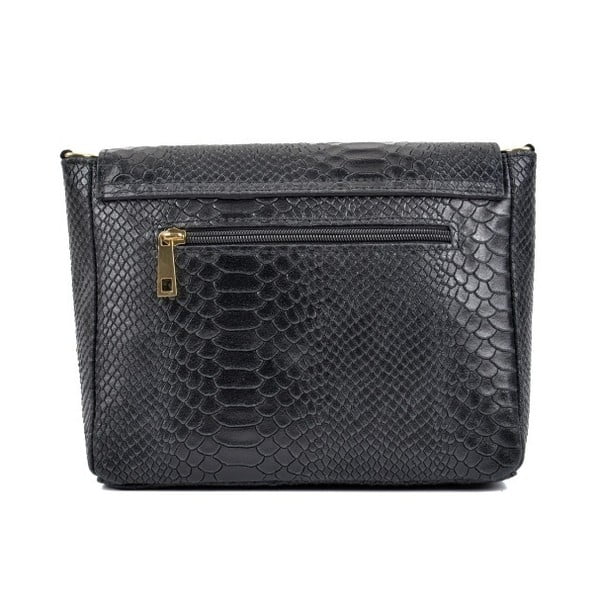 Čierna kožená kabelka Roberta M Tasima Nero-image-4