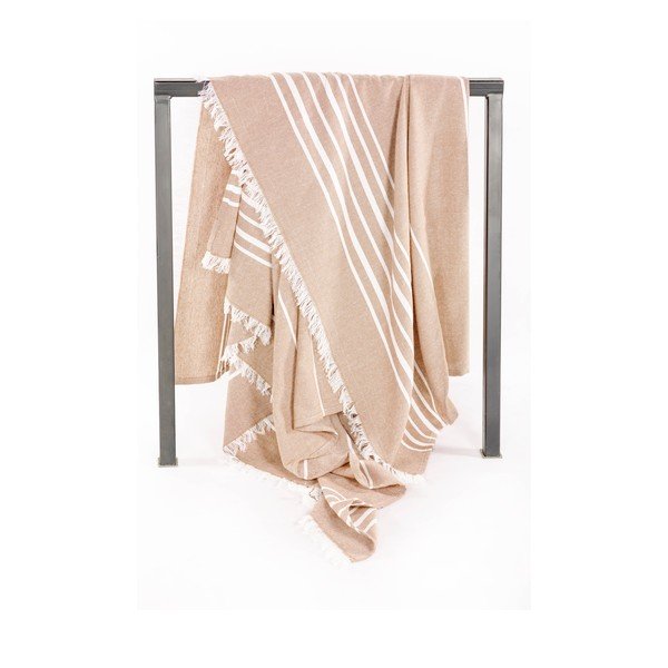 Béžová bavlnená deka 150x200 cm Solene – Tiseco Home Studio-image-3