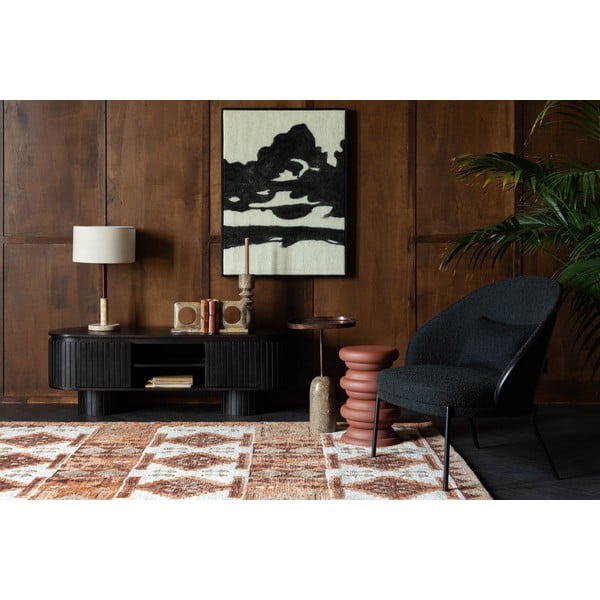 Tmavohnedý TV stolík z mangového dreva 140x45x40 cm Kenji – Dutchbone-image-2