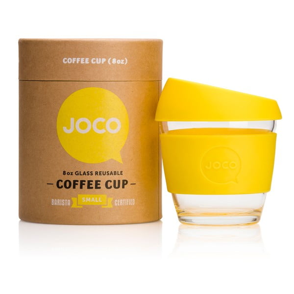 Eko hrnček na kávu Joco Cup 227 ml, žltý