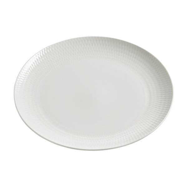 Biely porcelánový tanier Maxwell & Williams Diamonds, 23 cm