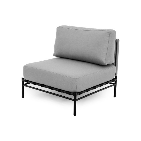 Svetlosivý modul záhradnej pohovky (stredový diel) Dandy – Sit Sit-image-3