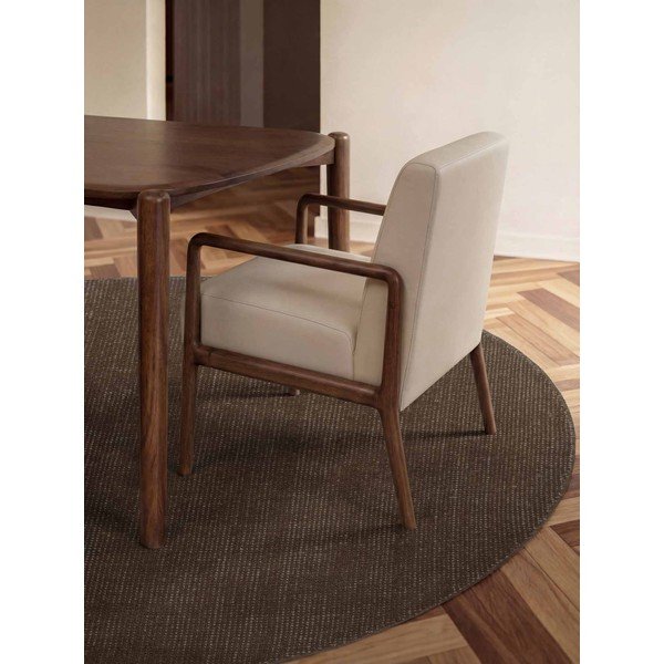 Hnedý ručne tkaný vlnený okrúhly koberec ø 200 cm Greenwich – Ted Baker-image-1