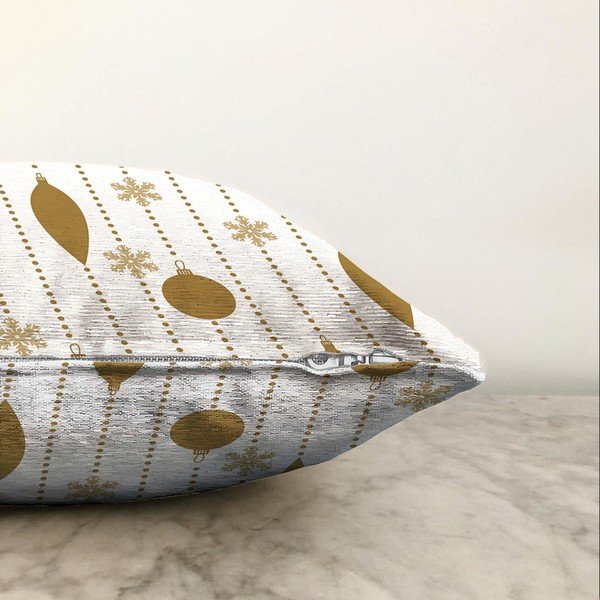 Vianočná žinylková obliečka na vankúš Minimalist Cushion Covers Christmas Ornaments, 55 x 55 cm-image-1